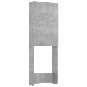 vidaXL, vidaXL Waschmaschinenschrank Betongrau 64x25,5x190 cm, vidaXL Waschmaschinenschrank Betongrau 64x25,5x190 cm