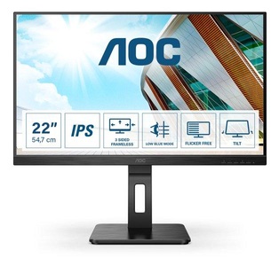 AOC, AOC 22P2Q Monitor, AOC - P2 22P2Q LED display 54,6 cm (21.5 Zoll) 1920 x 1080 Pixel Full HD Schwarz, Schwarz