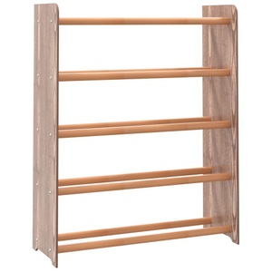 vidaXL, vidaXL Schuhregal Braun 65x24x81 cm Holzwerkstoff