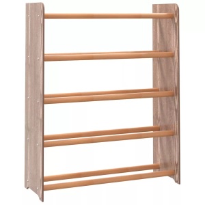 vidaXL, vidaXL Schuhregal Braun 65x24x81 cm Holzwerkstoff