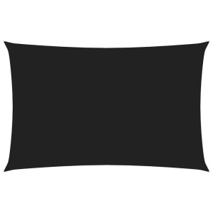 vidaXL, vidaXL Sonnensegel Oxford-Gewebe Rechteckig 4x7 m Schwarz, vidaXL Sonnensegel Oxford-Gewebe Rechteckig 4x7 m Schwarz