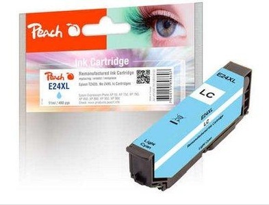 undefined, Peach 318122 Druckerpatrone 1 Stück(e) Kompatibel Helle Cyan, Peach Tinte Epson T2435, No 24XL Light Cyan