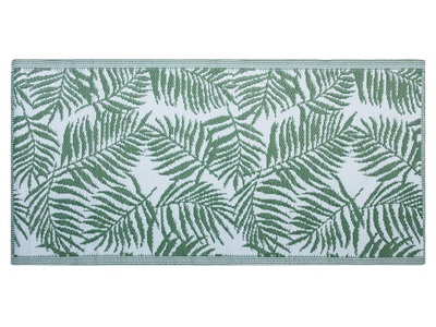 Beliani, Beliani Outdoor Teppich grün 90 x 150 cm zweiseitig KOTA, Beliani - Teppich aus Polypropylen Modern KOTA, 150 cm, Waldgrün