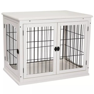 Northio, Northio - Hundehütte Hundehaus Transportbox Kleintierkäfig für Innen Hundebox Tierkäfig Haustier MDF Metall Weiß 81 x 58,5 66 cm, One Size, Northio - Hundehütte Hundehaus Transportbox Kleintierkäfig für Innen Hundebox Tierkäfig Haustier MDF Metall Weiß 81 x 58,5 66 cm, One Size