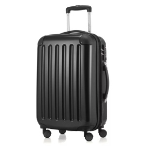 Hauptstadtkoffer, HAUPTSTADTKOFFER Hartschalentrolley mit 4 Doppelrollen, »Alex mit TSA Schloss«, Hauptstadtkoffer - Alex Handgepäck Hartschale glänzend mit TSA, 55 CM, Schwarz