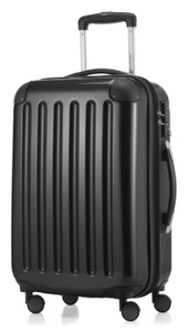 Hauptstadtkoffer, HAUPTSTADTKOFFER Hartschalentrolley mit 4 Doppelrollen, »Alex mit TSA Schloss«, Hauptstadtkoffer - Alex Handgepäck Hartschale glänzend mit TSA, 55 CM, Schwarz