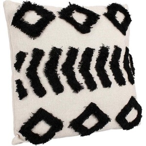 mutoni lifestyle, Kissen Fluffy schwarz 45x45, Kissen Fluffy schwarz 45x45