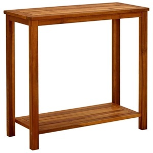 vidaXL, vidaXL Garten-Konsolentisch 80x35x75 cm Massivholz Akazie, vidaXL Garten-Konsolentisch 80x35x75 cm Massivholz Akazie