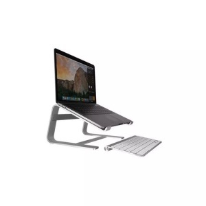MACALLY, Astand - Eleganter Aluminium Ständer, Macally Astand - Laptop Standfuss (Silber)
