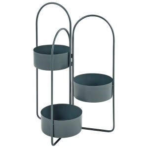 Beliani, Beliani - Pflanzenständer aus Eisen Modern COLUTENA, One Size, Nachtblau