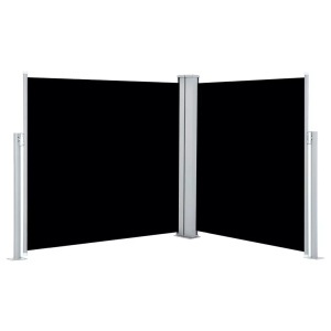 Diverse Hardware, Ausziehbare Seitenmarkise Schwarz 120 x 600 cm, vidaXL Ausziehbare Seitenmarkise Schwarz 120 x 600 cm