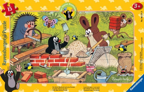 Ravensburger, RAVENSBURGER Puzzle Der kleine Maulwurf und seine Freunde 15-tlg., Rahmenpuzzle Ravensburger Der kleine Maulwurf und seine Freunde 15 Teile