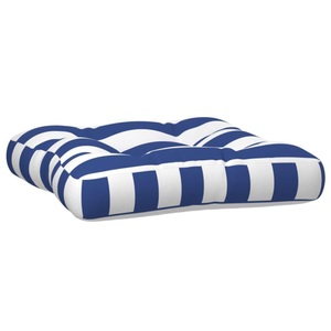 vidaXL, vidaXL Palettenkissen Blau Weiß Gestreift 60x61,5x10 cm Oxford-Gewebe, vidaXL Palettenkissen Blau Weiß Gestreift 60x61,5x10 cm Oxford-Gewebe