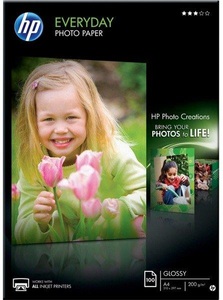 Hp, HP Everyday-Fotopapier glänzend - 100 Blatt/A4/210 x 297 mm, Hewlett Packard Everyday Foto Papier, A4, 200g, InkJet, glossy, Q2510A, (100 Blatt)