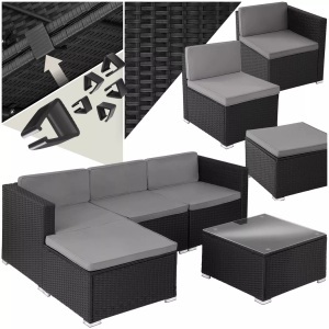 TecTake, Rattan Lounge Lignano Rattan Lounge Lignano