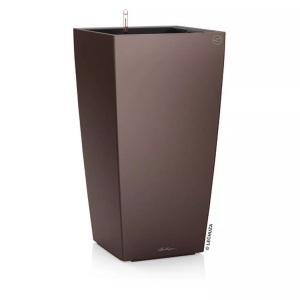Lechuza, Lechuza - 3er-Set Blumenkästen mit Integriertem Bewässerungssystem Cubico Premium 22 - Dunkelbeige, Lechuza Pflanzentopf Cubico Premium 22 Braun