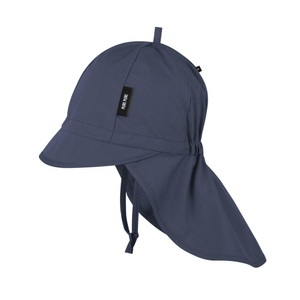 Pure Pure, Kinder Sonnenhut Indigo Unisex Blau 45, Schirmmütze MINI SAFARI mit Nackenschutz in indigo