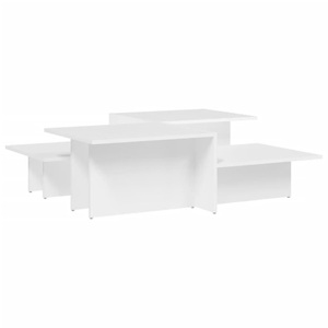 vidaXL, vidaXL Couchtische 2 Stk. Weiß Holzwerkstoff