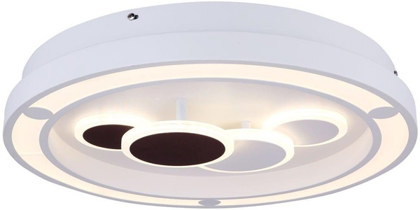 mutoni light, Deckenleuchte, Globo LED-DECKENLEUCHTE 48/8.2 cm , 48405-50 Kolli , Weiss , Metall, Kunststoff , 8.2 cm , 004558277801