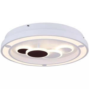 mutoni light, Deckenleuchte, Globo LED-DECKENLEUCHTE 48/8.2 cm , 48405-50 Kolli , Weiss , Metall, Kunststoff , 8.2 cm , 004558277801