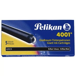 Pelikan, Pelikan Tintenpatrone GTP/5 Schwarz, PELIKAN Tinte 4001 GTP/5 310615 brillantschwarz 5 Stück