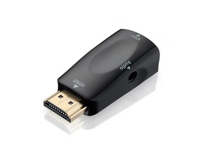 eStore, HDMI-zu-VGA-Adapter mit Audioeingang, eStore - HDMI-zu-VGA-Adapter mit Audioeingang, One Size