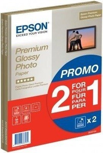 Epson, Epson Premium Glossy Photo Paper C13S042169 Fotopapier DIN A4 255 g/m² 30 Blatt Hochglänzend, Epson Premium Foto Papier, A4, 255g, C13S042169, (2 x 15 Blatt)