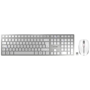 Cherry, CHERRY JD-9100CS-1 Kabellos, Funk Tastatur, Maus-Set Tschechisch Weiß, DW 9100 SLIM, Desktop-Set