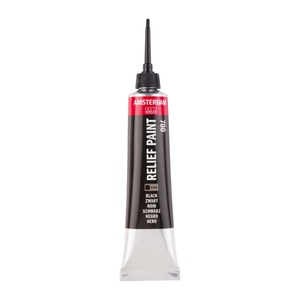 Amsterdam, Amsterdam Acrylfarbe Reliefpaint 700, 20 ml, Schwarz, Amsterdam Acrylfarbe Reliefpaint 700, 20 ml, Schwarz
