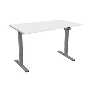 Contini, Contini höhenverstellbarer Bürotisch RAL 7045 2.0x0.9m grau, CONTINI, Unsere Neuheiten, Contini höhenverstellbarer Bürotisch 2.0x0.9m grau / Gestell grau RAL 7045, Produkte & Wohnen