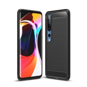 Cover-Discount, Xiaomi Mi 10 / 10 Pro - Metall Carbon Look Gummi Hülle