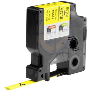 Dymo, Schriftband Wärme-Schrumpfschlauch DYMO IND RHINO 18054 Polyolefin Bandfarbe: Gelb Schriftfarbe:Schwarz 9 mm 1.5 m, Schriftband Wärme-Schrumpfschlauch DYMO IND RHINO 18054 Polyolefin Bandfarbe: Gelb Schriftfarbe:Schwarz 9 mm 1.5 m