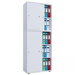 MID.YOU, MID.YOU Aktenschrank in weiß 70/178/38 cm , 'Lona Xxl' _ Holzwerkstoff , 4 Fächer , 70x178x38 cm , melaminharzbeschichtet,melaminharzbeschichtet,Nachbildung,Nachbildung , 000657014041, VCM - Büroschrank mit 5 Fächern | moderner Aktenschrank Schiebetüren Maße ca. B. 70 x H. 184 T. 37 cm ? Lona 5-Fach, One Size, Weiss