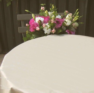 Fleur de Soleil, Tischdecke abwaschbar rund oder oval Unifarben 2 Tischdecke abwaschbar rund oder oval Unifarben 2, 