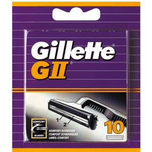 Gillette, Gillette Rasierklingen GII 10, Gillette G II Ersatzklingen (10 Stk)