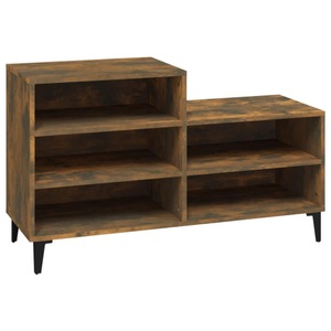 vidaXL, vidaXL Schuhregal Räuchereiche 102x36x60 cm Holzwerkstoff
