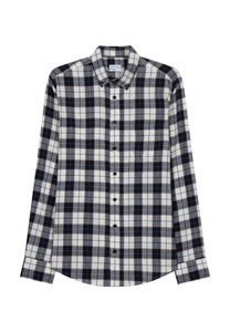 Seidensticker, Casual Hemd Regular Fit Langarm Karo Herren Dunkelblau XXL, 