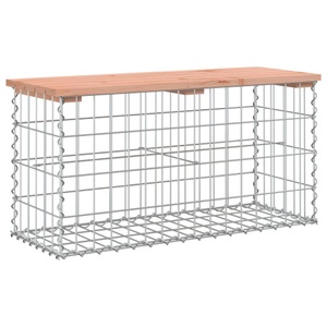 vidaXL, vidaXL Gartenbank aus Gabionen 83x31,5x42 cm Massivholz Douglasie