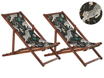 Beliani, Beliani Anzio Sonnenliege, Beliani - Liege aus Polyester Modern ANZIO, One Size, Braun Leder