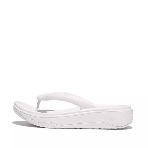 Fitflop, Fitflop Zehentrenner »RELIEFF RECOVERY TOE-POST SANDALS - TONAL RUBBER«, Keilabsatz, Sommerschuh, Schlappen mit Microwobbleboard, Fitflop - sandalen für en relieff, Damen, Größe 39