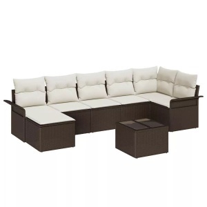 vidaXL, VidaXL - Garten-sofa poly-rattan, One Size, Braun