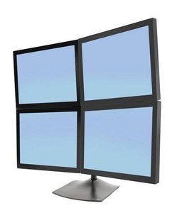 Ergotron, Ergotron DS100 4fach Monitor-Standfuß 25,4 cm (10) - 61,0 cm (24) Rotierbar, Ergotron DS100 4fach Monitor-Standfuß 25,4 cm (10) - 61,0 cm (24) Schwarz Rotierbar