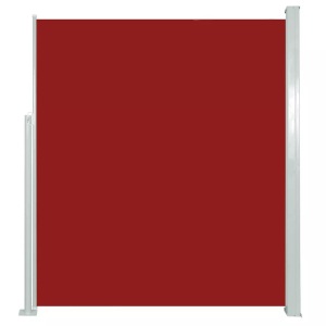 Diverse Hardware, Ausziehbare Seitenmarkise 160 x 500 cm Rot, vidaXL Ausziehbare Seitenmarkise 160x500 cm Rot
