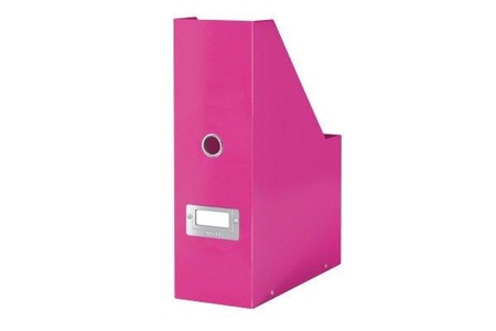 undefined, Leitz Click & Store Zeitschriftenständer Polypropylen Pink, Leitz Click & Store Stehsammler, pink, zusammenklappbar, 6047-00-23