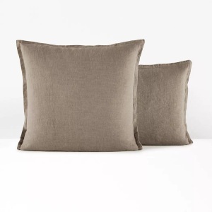 LA REDOUTE INTERIEURS, Kissenbezug Linot, gewaschenes Leinen, La Redoute Intérieurs - Kinder-Kopfkissenbezug Linot, Linot Kinder-Kopfkissenbezug, 50 x 70 cm, Beige