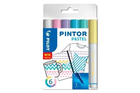 Pilots, Pilots Pilot Marker Pintor Metal Extra fein, Pilot Marker Set Pintor, Pastell, F, S6/0537472, (6 Farben)