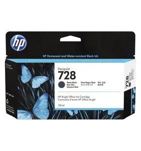 HP INC., HP 728 - 130 ml - mattschwarz - Original - DesignJet - Tintenpatrone, HP 728 Mattschwarz DesignJet-Tintenpatrone, 130 ml