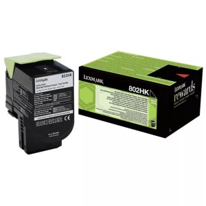 Lexmark, Lexmark Toner 802HK CX410 CX510 80C2HK0 Original Schwarz 4000 Seiten, Lexmark Toner, schwarz, Return, 80C2HK0, (4'000 Seiten)