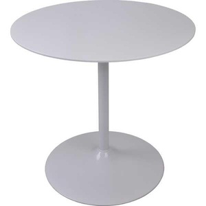 mutoni casual, Bistrotisch rund weiss hochglanz 80x80cm, Bistrotisch rund weiss hochglanz 80x80cm
