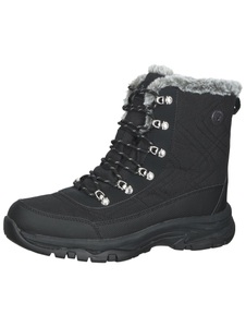 Skechers, SKECHERS Schnürstiefel aus Leder, Skechers Trego Damen Schnürboot Schwarz